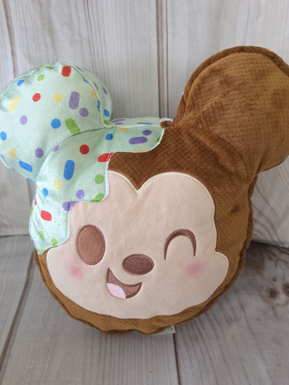 Disney Munchlings Mickey Mouse Plush Mint Dipped Ice Cream Sandwich 11 Inch 2024